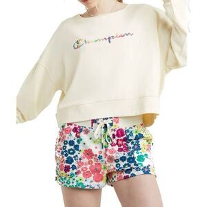 Champion Women’s Large Campus French Terry Crew Neck Sweatshirt Cream Relaxed